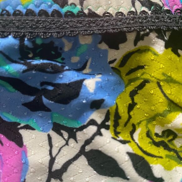 Y2K Betsey Johnson Petal Pusher Bikini Dark Floral Hipster Bottom Size Medium - Picture 12 of 12